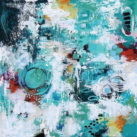 Walk Along the Path Black Modern Wood Framed Art Print with Double Matting by Allemand, Sue