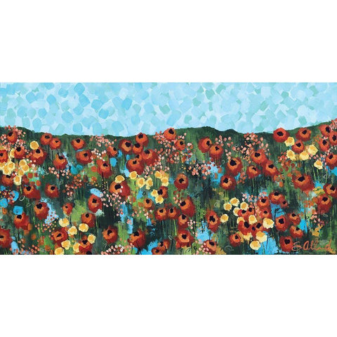 California Beauty White Modern Wood Framed Art Print by Allemand, Sue