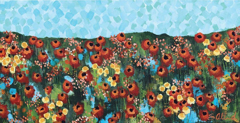 California Beauty White Modern Wood Framed Art Print with Double Matting by Allemand, Sue