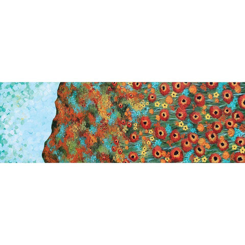 Poppy Season Black Modern Wood Framed Art Print with Double Matting by Allemand, Sue