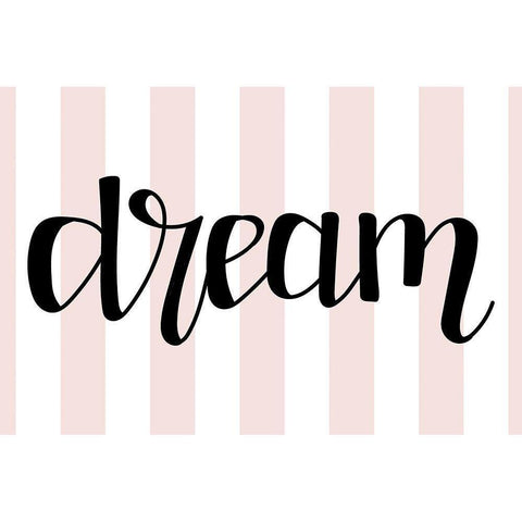 Dream   Black Modern Wood Framed Art Print with Double Matting by Dicks, Stephanie