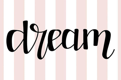 Dream   White Modern Wood Framed Art Print with Double Matting by Dicks, Stephanie