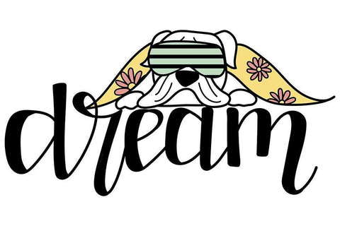 Dream  White Modern Wood Framed Art Print with Double Matting by Dicks, Stephanie