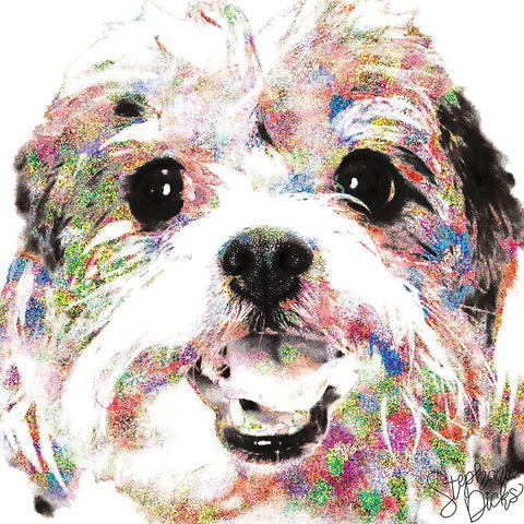 Cookie Black Modern Wood Framed Art Print with Double Matting by Dicks, Stephanie