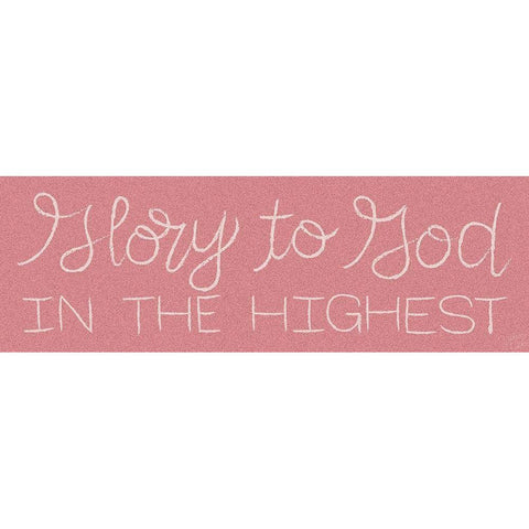 Glory to God Black Modern Wood Framed Art Print with Double Matting by Dicks, Stephanie