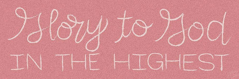 Glory to God White Modern Wood Framed Art Print with Double Matting by Dicks, Stephanie