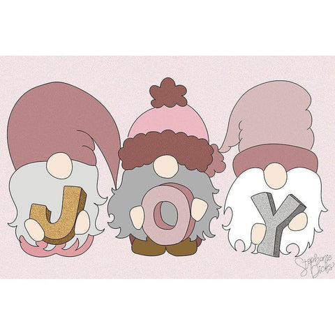 Joy White Modern Wood Framed Art Print by Dicks, Stephanie