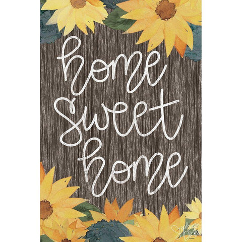 Home Sweet Home Gold Ornate Wood Framed Art Print with Double Matting by Dicks, Stephanie