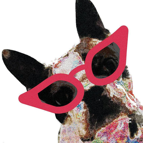 Boston Black Modern Wood Framed Art Print with Double Matting by Dicks, Stephanie