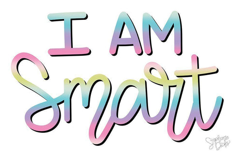 Smart White Modern Wood Framed Art Print with Double Matting by Dicks, Stephanie