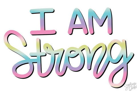 Strong White Modern Wood Framed Art Print with Double Matting by Dicks, Stephanie