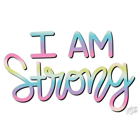 Strong Black Modern Wood Framed Art Print by Dicks, Stephanie