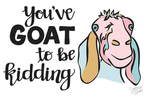 GOAT Black Ornate Wood Framed Art Print with Double Matting by Dicks, Stephanie