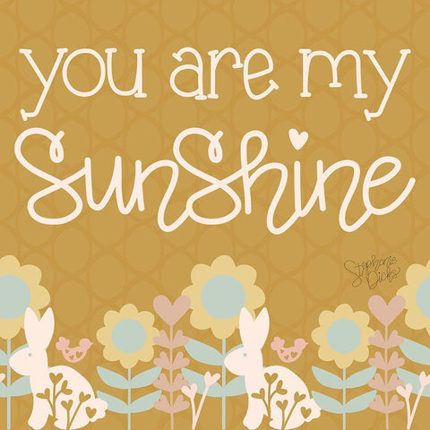 Sunshine Black Modern Wood Framed Art Print by Dicks, Stephanie