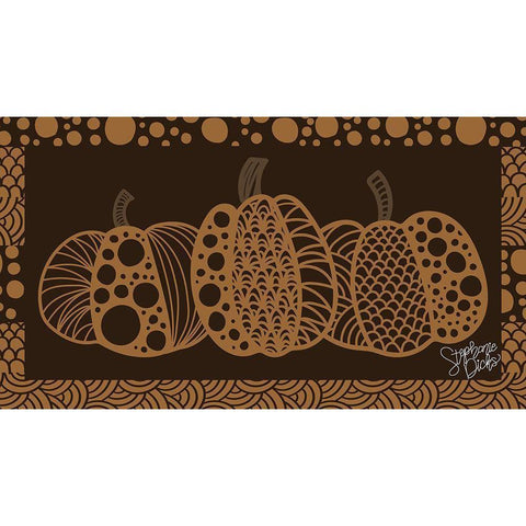 Pumpkin IV Black Modern Wood Framed Art Print by Dicks, Stephanie