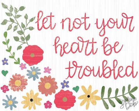 Let Not Black Ornate Wood Framed Art Print with Double Matting by Dicks, Stephanie