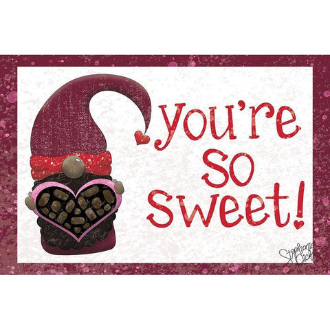 So Sweet Black Modern Wood Framed Art Print with Double Matting by Dicks, Stephanie