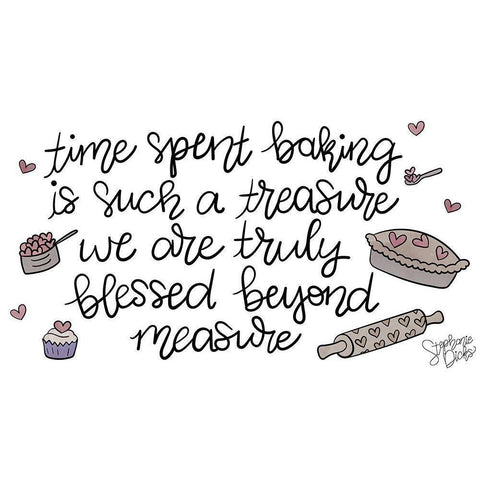 Blessed Beyond Measure Gold Ornate Wood Framed Art Print with Double Matting by Dicks, Stephanie