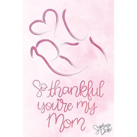 Mom Gold Ornate Wood Framed Art Print with Double Matting by Dicks, Stephanie