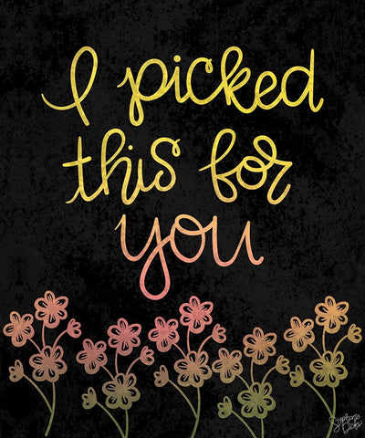 For You White Modern Wood Framed Art Print with Double Matting by Dicks, Stephanie