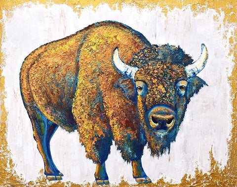 Guardian White Modern Wood Framed Art Print with Double Matting by Seeley, Jenn