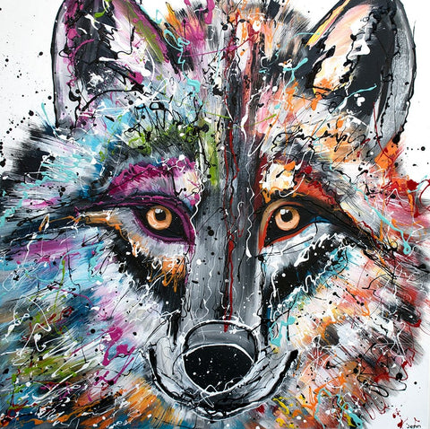 Alessia White Modern Wood Framed Art Print with Double Matting by Seeley, Jenn