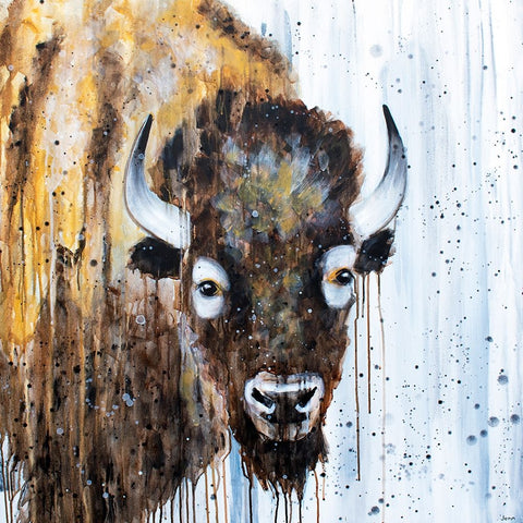 Wanderer White Modern Wood Framed Art Print with Double Matting by Seeley, Jenn