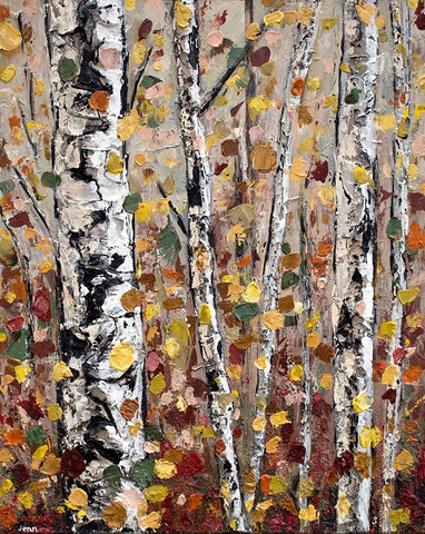 December Morning White Modern Wood Framed Art Print with Double Matting by Seeley, Jenn