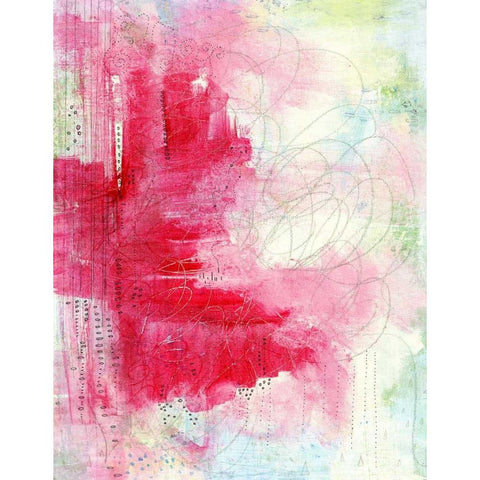 Watermelon Seeds Abstract Black Modern Wood Framed Art Print by Ogren, Sarah