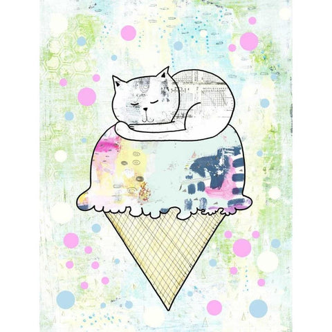 Sprinkles on Top White Modern Wood Framed Art Print by Ogren, Sarah