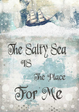The Salty Sea Black Ornate Wood Framed Art Print with Double Matting by Ogren, Sarah