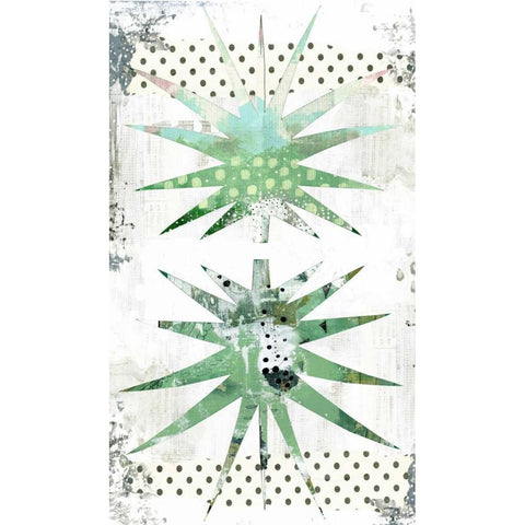 Palms Black Modern Wood Framed Art Print with Double Matting by Ogren, Sarah