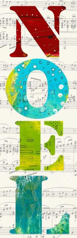 Noel White Modern Wood Framed Art Print with Double Matting by Ogren, Sarah