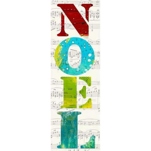 Noel Black Modern Wood Framed Art Print by Ogren, Sarah