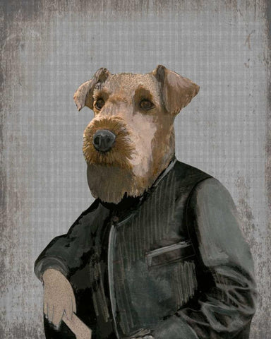 Terence White Modern Wood Framed Art Print with Double Matting by Ogren, Sarah