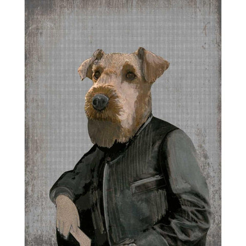 Terence Black Modern Wood Framed Art Print by Ogren, Sarah