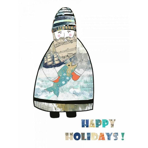 Sailor Black Modern Wood Framed Art Print by Ogren, Sarah