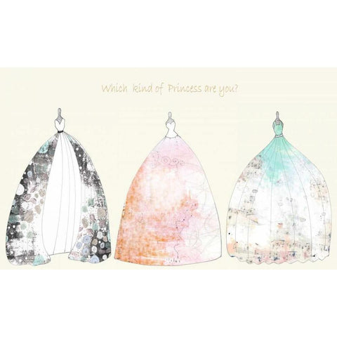 Which Kind of Princess Are You Gold Ornate Wood Framed Art Print with Double Matting by Ogren, Sarah