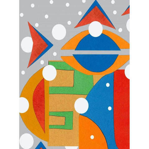 Moad Abstract I White Modern Wood Framed Art Print by Ogren, Sarah