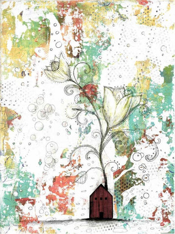 I Had the Best Idea Today White Modern Wood Framed Art Print with Double Matting by Ogren, Sarah