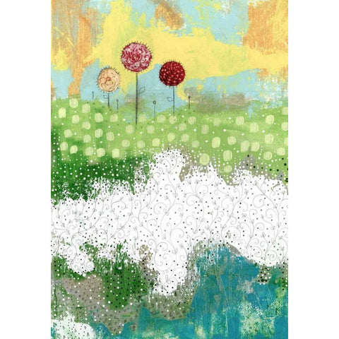 The Field Black Modern Wood Framed Art Print with Double Matting by Ogren, Sarah