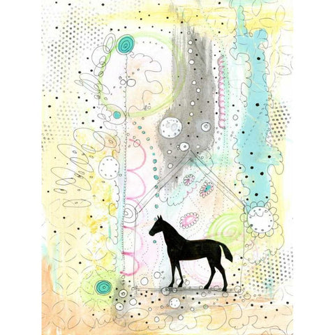 Horse Barn White Modern Wood Framed Art Print by Ogren, Sarah