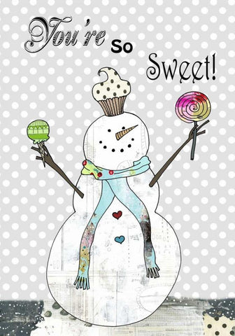 Youre So Sweet White Modern Wood Framed Art Print with Double Matting by Ogren, Sarah