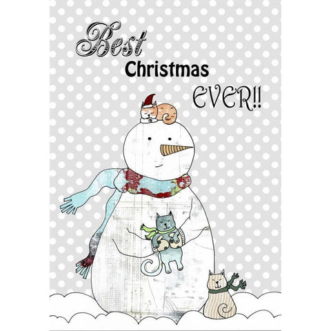 Best Christmas Ever White Modern Wood Framed Art Print by Ogren, Sarah