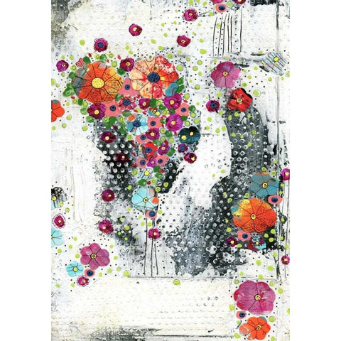 Floral II Gold Ornate Wood Framed Art Print with Double Matting by Ogren, Sarah