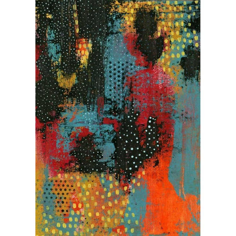 Hot Lava Gold Ornate Wood Framed Art Print with Double Matting by Ogren, Sarah