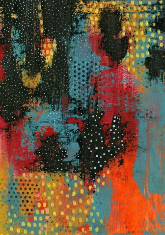 Hot Lava White Modern Wood Framed Art Print with Double Matting by Ogren, Sarah