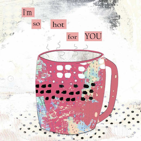 Slutty Valentine Coffee White Modern Wood Framed Art Print by Ogren, Sarah