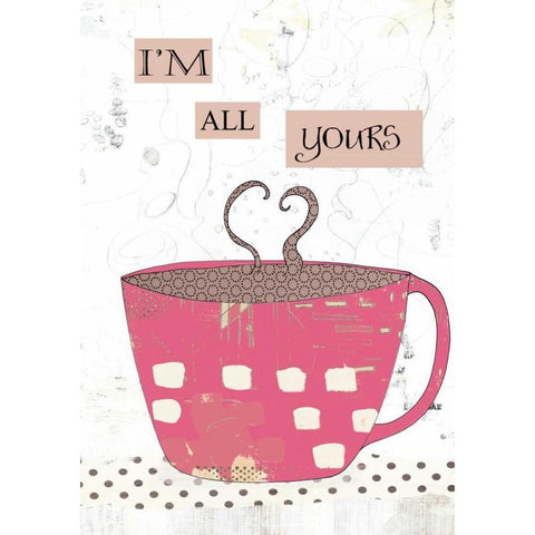 Slutty Valentine Coffee III Gold Ornate Wood Framed Art Print with Double Matting by Ogren, Sarah