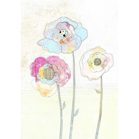 More Flowers Gold Ornate Wood Framed Art Print with Double Matting by Ogren, Sarah